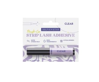 Selfie Star Клей для накладных ресниц с кисточкой, Прозрачный, 5g. Strip Lash Adhesive Clear