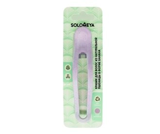 Solomeya Straw Banana Hair Clip, Lilac /Крабик для волос из натуральной пшеницы в форме банана, цвет Лиловый