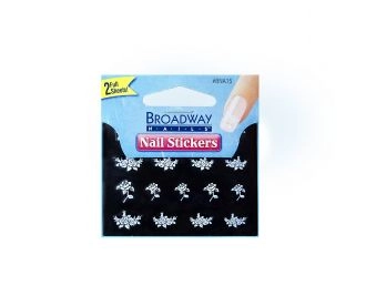 Kiss Стикеры на ногти Broadway D'Luxe Designer Stickers Stones BNA 15 "Снежные цветы". BNA15