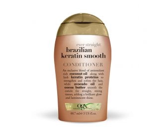 OGX Кондиционер разглаживающий для укрепления волос Бразильский Кератин тревел/ Travel Brazilian Keratin Smooth Conditioner 88,7 мл 97302 97302
