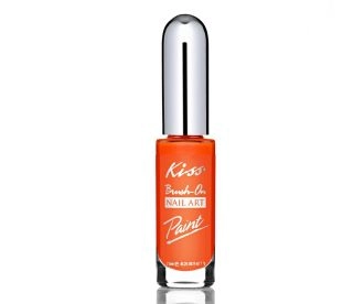 Kiss Краска для дизайна ногтей Оранжевая 7,5мл. Nail Paint Neon Orange PA13