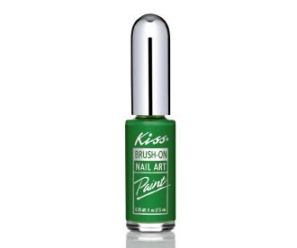 Kiss Краска для дизайна ногтей  Зеленая 7,5мл. Nail Paint Green PA06