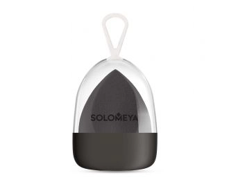 Solomeya Косметический спонж для макияжа со срезом Черный / Flat End blending sponge Black
