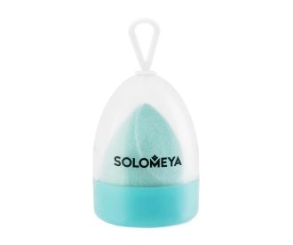 Solomeya Вельветовый косметический спонж для макияжа, Тиффани / Microfiber Velvet Sponge Tiffany